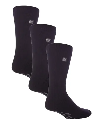 Heat Holders - 3 Pair Multipack Mens Slipper Socks with Grips for Winter