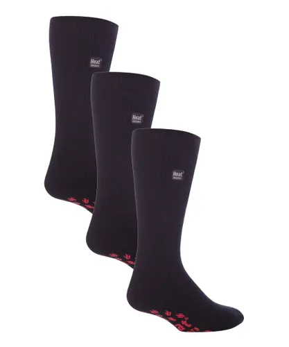 Heat Holders - 3 Pair Multipack Mens Slipper Socks with Grips for Winter