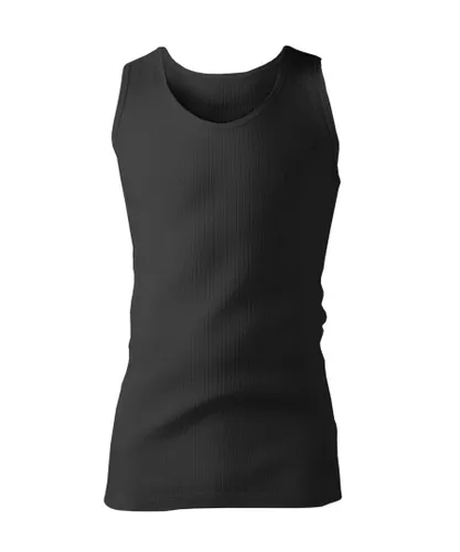 Heat Holders - Mens Cotton Thermal Underwear Sleeveless Vest - Grey