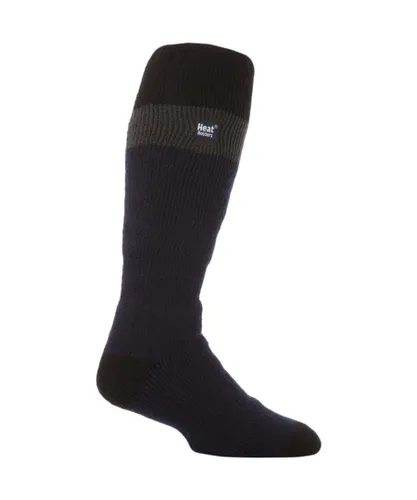 Heat Holders - Mens Extra Long 2.3 TOG Thermal Knee High Ski Socks - Navy