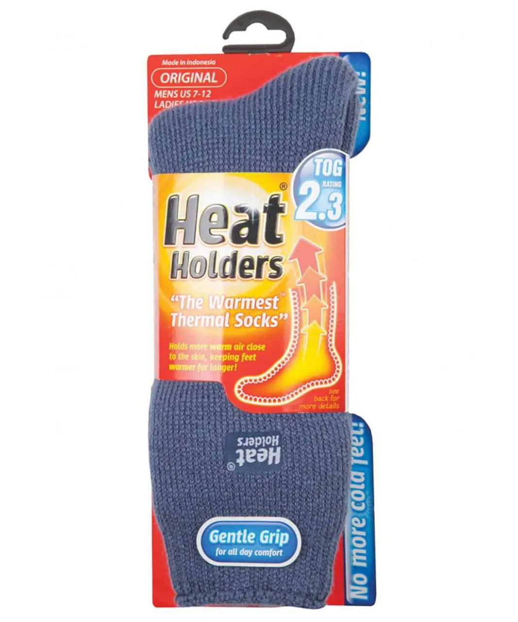 Heat Holders - Mens Original Thermal Socks - Blue Nylon
