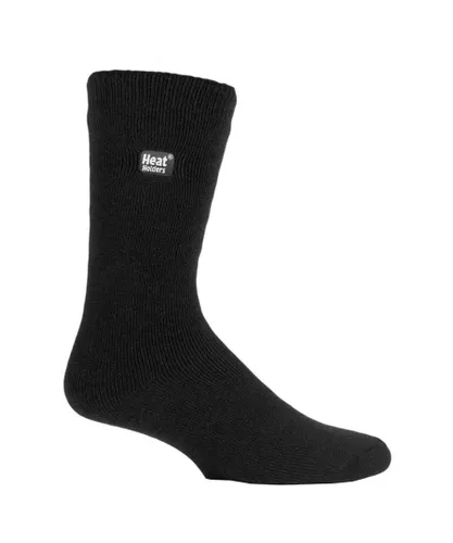 Heat Holders Ultra Lite - Mens 1.0 TOG Lightweight Casual Thermal Dress Socks - Black Nylon
