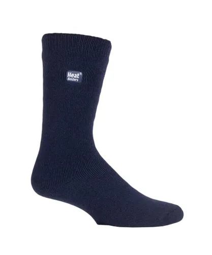 Heat Holders Ultra Lite - Mens 1.0 TOG Lightweight Casual Thermal Dress Socks - Navy Nylon
