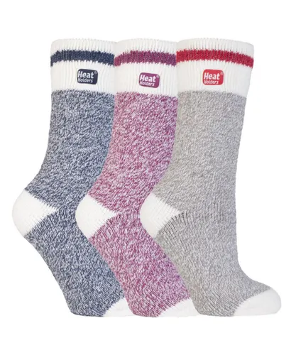 Heat Holders Womens - 3 Pack Multipack Ladies Insulated Thermal Socks for Winter - Barcelona - Multicolour