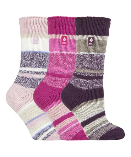 Heat Holders Womens - 3 Pack Multipack Ladies Insulated Thermal Socks for Winter - Sydney - Multicolour