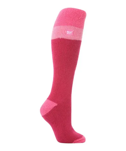 Heat Holders Womens Ladies 2.3 TOG Extra Long Knee High Skiing Thermal Ski Socks - Wine Cotton