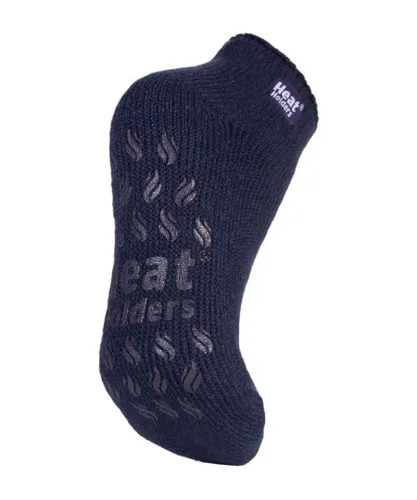 Heat Holders Womens Ladies 2.3 tog thermal low cut ankle slipper socks in 4 colours - Wine Nylon