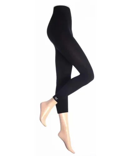 Heat Holders Womens - Ladies Cotton Thermal Underwear Leggings Long Johns - Black Nylon