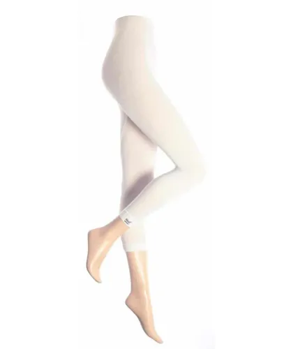 Heat Holders Womens - Ladies Cotton Thermal Underwear Leggings Long Johns - White Nylon