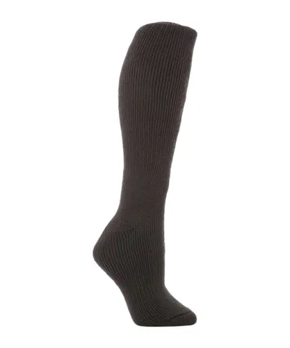 Heat Holders Womens Ladies Extra Long Thermal Socks in Cerise and Wine by - Charcoal