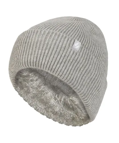 Heat Holders Womens Ladies Fleece Lined Ribbed Turnover Hat
