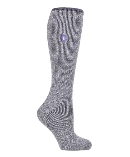 Heat Holders Womens - Ladies Long Leg Reinforced 2.9 TOG Outdoor Merino Wool Thermal Socks for Winter - Lilac - Purple