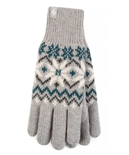 Heat Holders Womens - Ladies Soft Thermal Gloves - Light Grey
