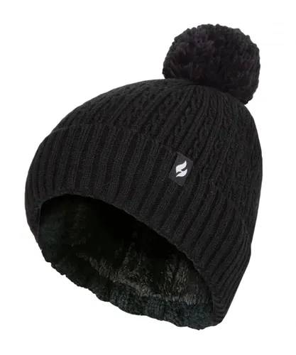 Heat Holders Womens Ladies Thermal Cable Beanie Hat