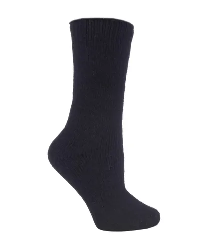 Heat Holders Womens - Ladies Winter Warm 2.7 TOG Short Cosy Wool Rich Socks - Black