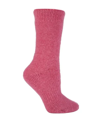 Heat Holders Womens - Ladies Winter Warm 2.7 TOG Short Cosy Wool Rich Socks - Pink