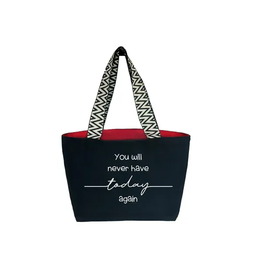 hello-bags. Premium canvas bag for women. With external zip