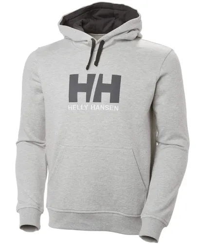 Helly Hansen HH Logo Hoodie Mens Grey Melange XL