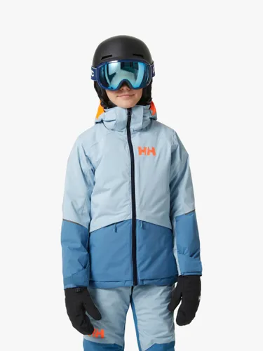 Helly Hansen Kids' Stellar Ski Jacket, Blue/Multi - Blue/Multi - Female