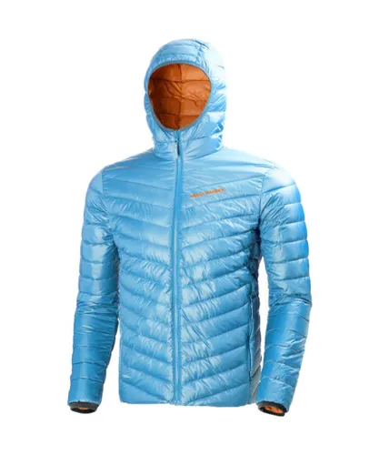 Helly Hansen Mens Verglas Hooded Natural Feather Down Insulated Jacket - Blue Polyamide