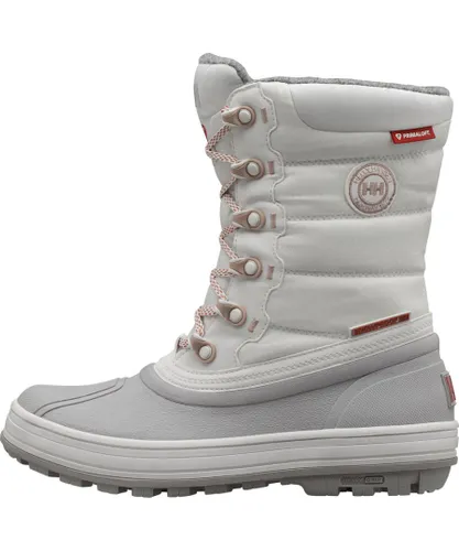 Helly Hansen Womens Tundra WaterproofCold Weather Snow Boots - White Leather