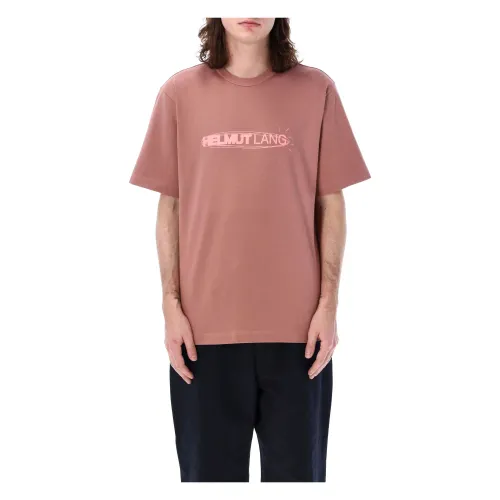 Helmut Lang , T-Shirts ,Pink male, Sizes:
