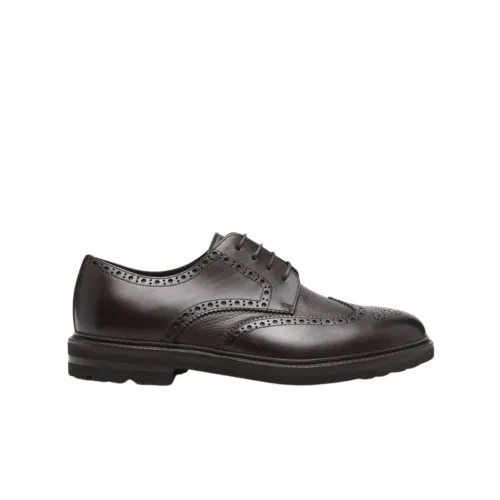 Henderson Baracco , English Brogue Lace-up Shoe ,Brown male, Sizes: