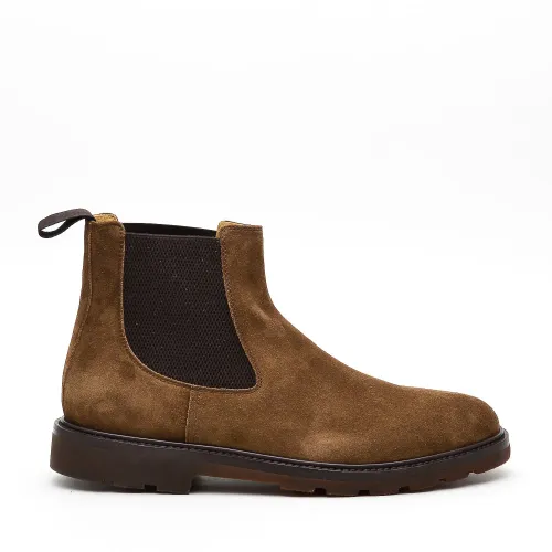 Henderson , Brown Suede James Boot ,Brown male, Sizes: