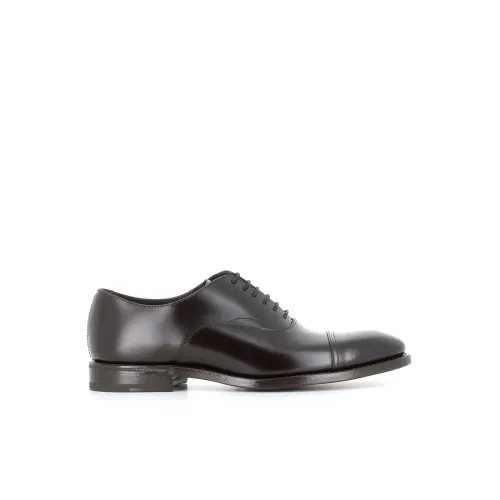 Henderson , Classic Brown Oxford Flat Shoes ,Brown male, Sizes: