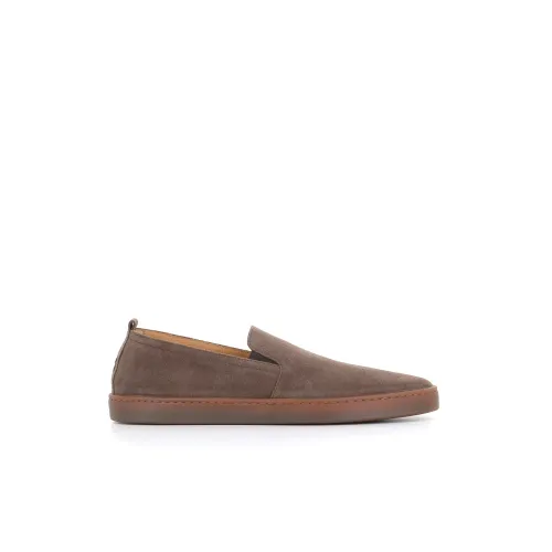 Henderson , Elegant Vigogna Suede Sandals ,Brown male, Sizes: