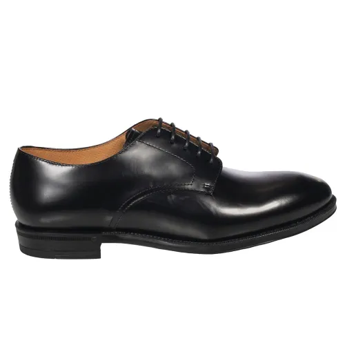 Henderson , Handmade Black Calf Leather Lace-up Shoes ,Blue male, Sizes: 12 UK, 5 1/2 UK, 8 UK, 7 1/2 UK, 10 UK, 5 UK, 11 UK, 8 1/2 UK, 6 UK, 9 UK, 9