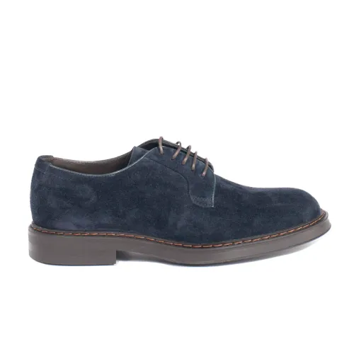 Henderson , LOW Ankle Boots IN Baracco Suede ,Blue male, Sizes: