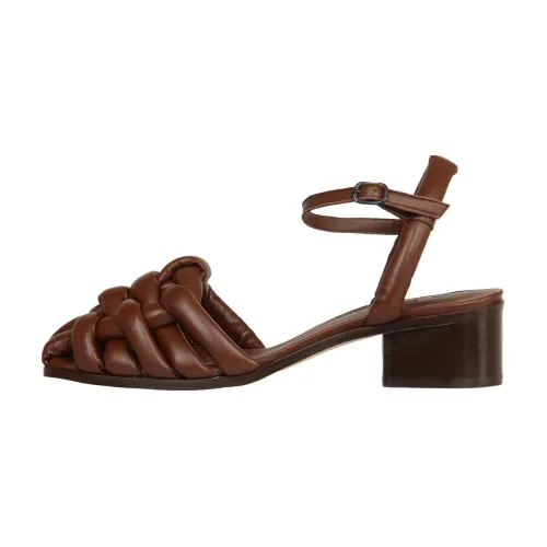 Hereu , Cabersa Heeled Sandals ,Brown female, Sizes: