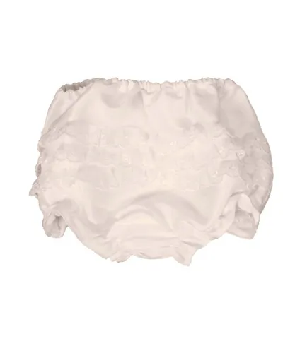 Heritage Baby Frilly Antique White Knickers - Off-White