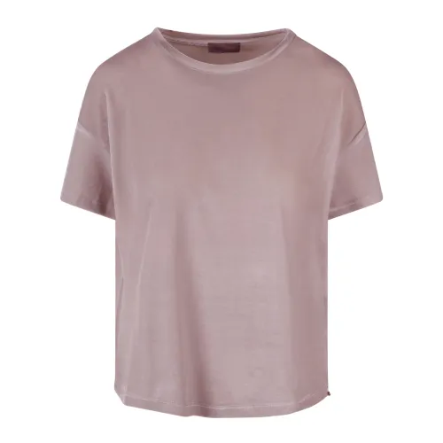 Herno , Chenille Resort T-Shirt ,Brown female, Sizes: