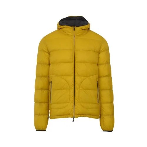 Herno , High-Quality Puffer Jacket ,Yellow male, Sizes: