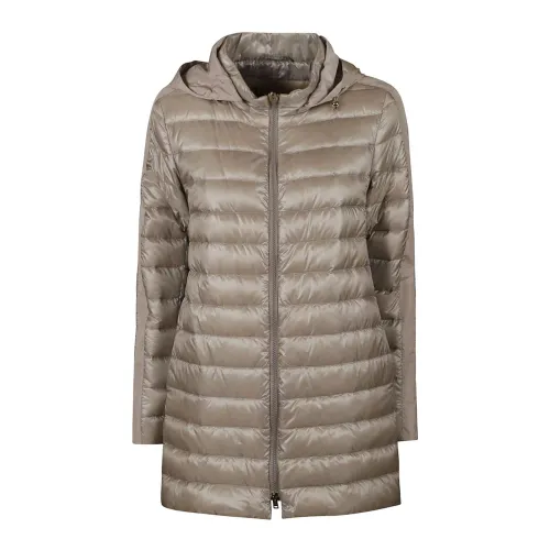 Herno , Hooded Padded Coat ,Gray female, Sizes: