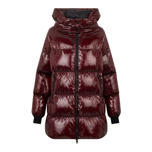 Herno , Laminar Bordeaux Puffer Jacket ,Red female, Sizes: