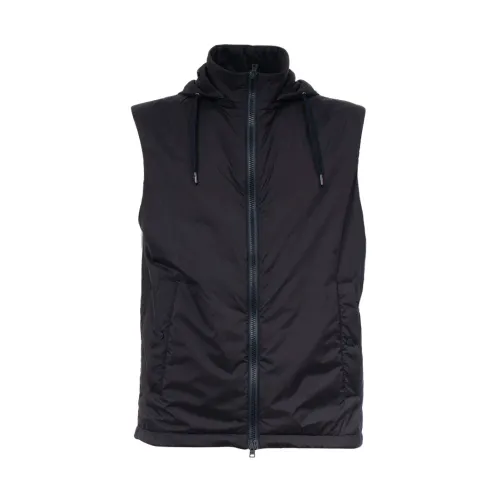 Herno , Lightweight Hooded Gilet ,Blue male, Sizes: