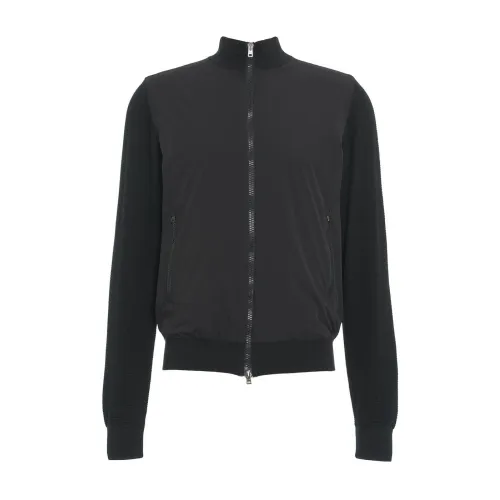 Herno , Mens Clothing Jackets Coats Black Ss24 ,Black male, Sizes: