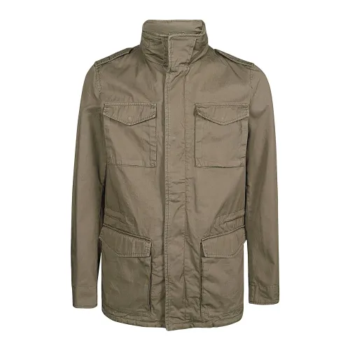 Herno , Military Green Field Jacket ,Green male, Sizes: