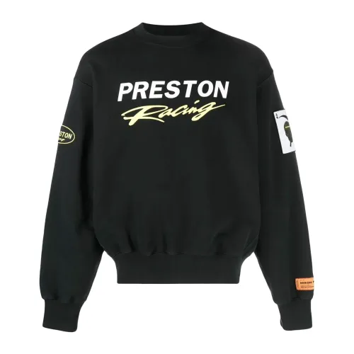 Heron Preston , Black Oversized Sweatshirt ,Black male, Sizes: