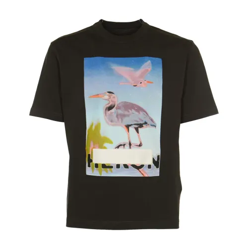 Heron Preston , Censored Heron SS Tee - T-shirts and Polos ,Black male, Sizes: