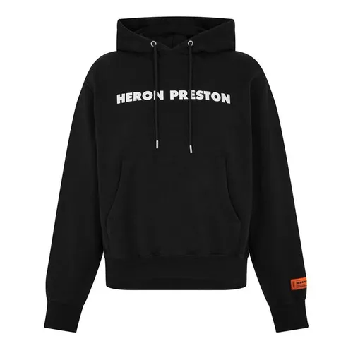 HERON PRESTON Graphic Print Hoodie - Black