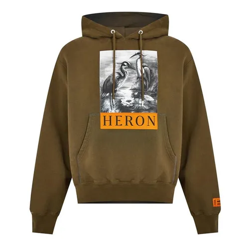 HERON PRESTON Heron Graphic Hoodie - Green