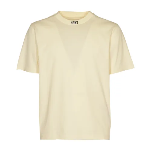 Heron Preston , Hpny EMB SS TEE - Stylish T-shirts and Polos ,Beige male, Sizes: