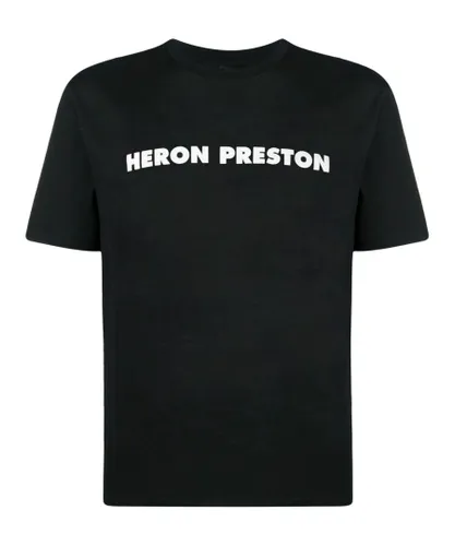 Heron Preston Mens This is Not T-Shirt in Black Cotton