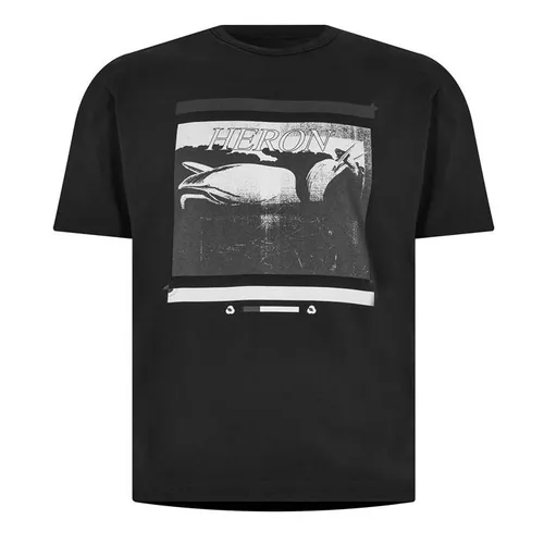HERON PRESTON Misprinted Graphic T-Shirt - Black