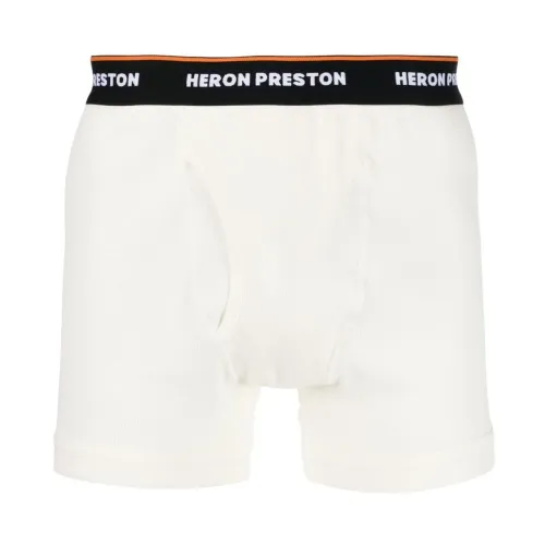 Heron Preston , MultiColour Logo-Waistband Boxers ,White male, Sizes: