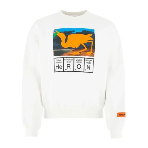Heron Preston , Periodic Table Print Sweatshirt ,White male, Sizes: